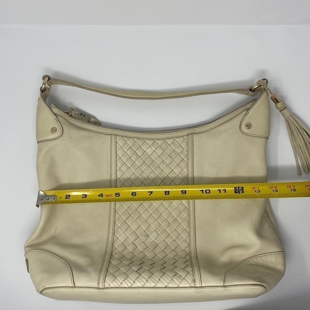 Cole Haan Off-White Leather Hobo Shoulder Bag - Picture 12 of 15